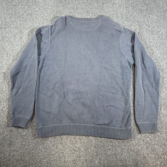 Eddie Bauer Sweater Men‎ XL Blue Knit Vintage Y2K Pullover Long Sleeve Outdoors - Picture 2 of 11